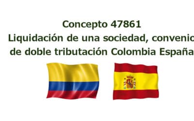 Terminación de una sociedad convenio de doble tributación Colombia – España