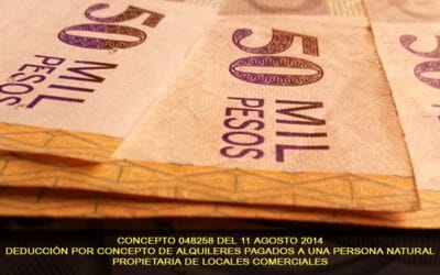 Concepto 048258, Deducción por concepto de alquileres a propietarios de locales comerciales