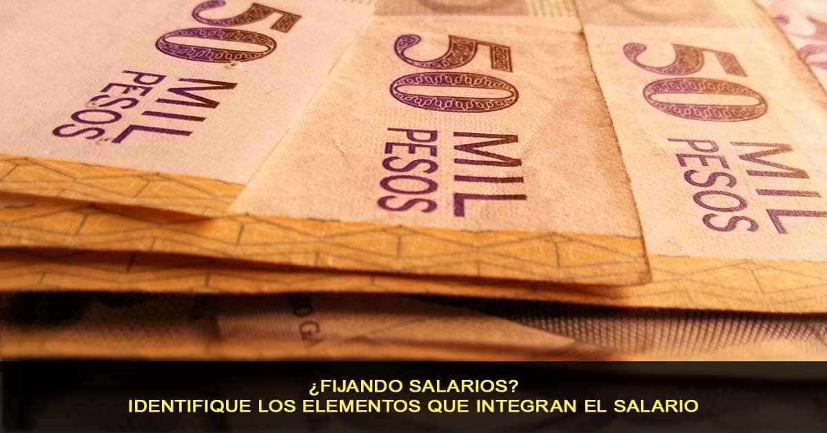 Fijando salarios - identifique los elementos que integran el salario