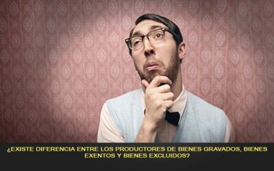 ¿Existe diferencia entre los productores de bienes gravados, bienes exentos y bienes excluidos?