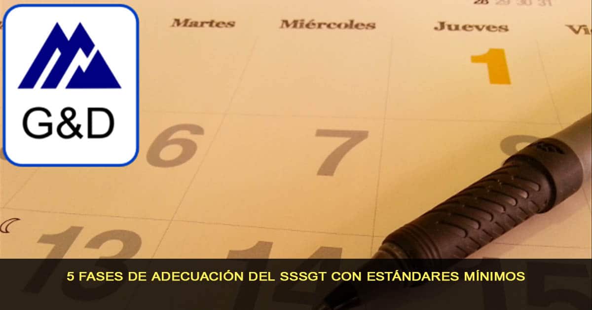 5 Fases de adecuación del SSSGT con estándares mínimos