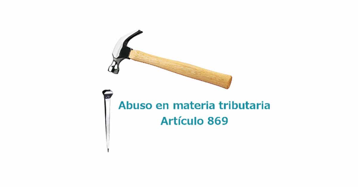 Artículo 869 estatuto tributario