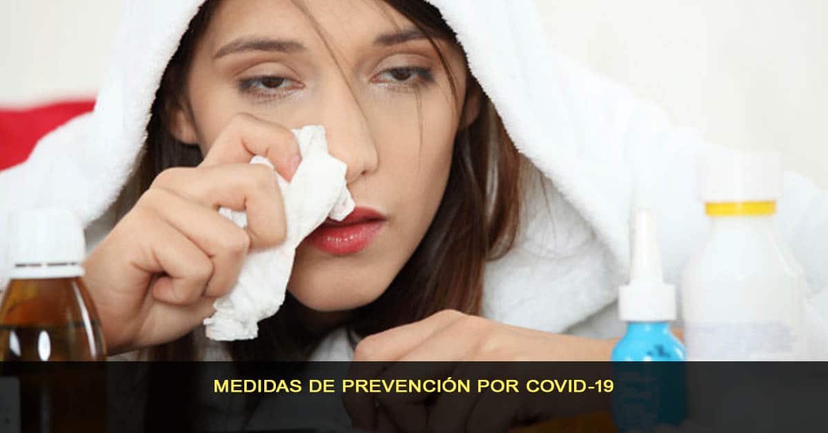 Medidas de prevención por COVID-19