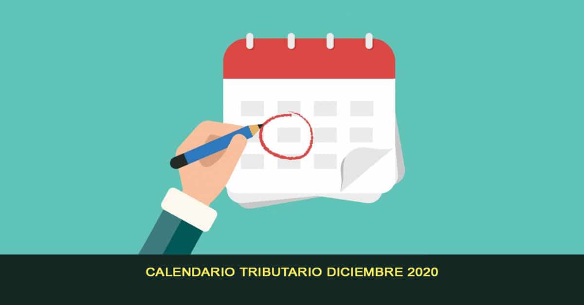 Calendario tributario diciembre 2020