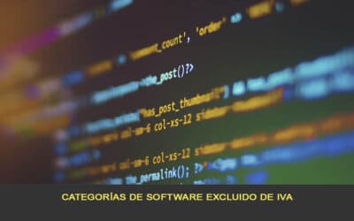 Categorías de software excluido de IVA ¡Te lo explicamos!