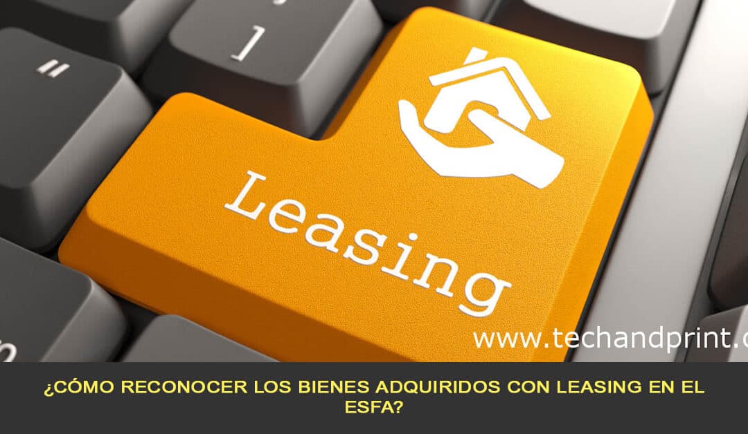 ¿Cómo reconocer los bienes adquiridos con leasing en el ESFA?