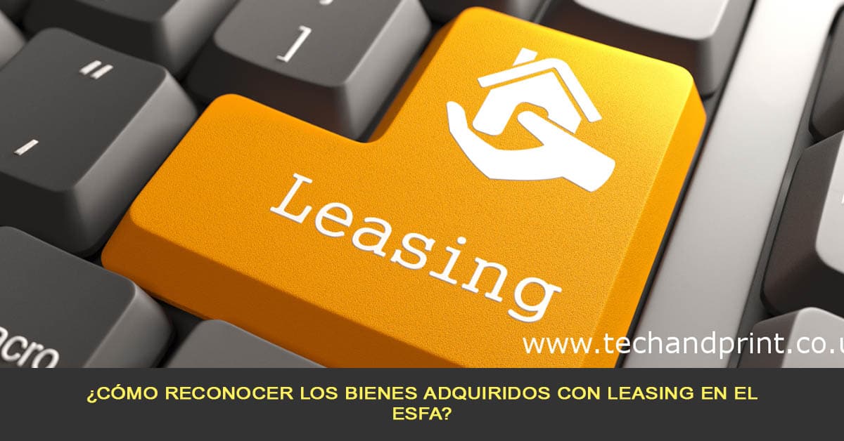 ¿Cómo reconocer los bienes adquiridos con leasing en el ESFA?