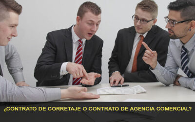 ¿Contrato de corretaje o contrato de agencia comercial?