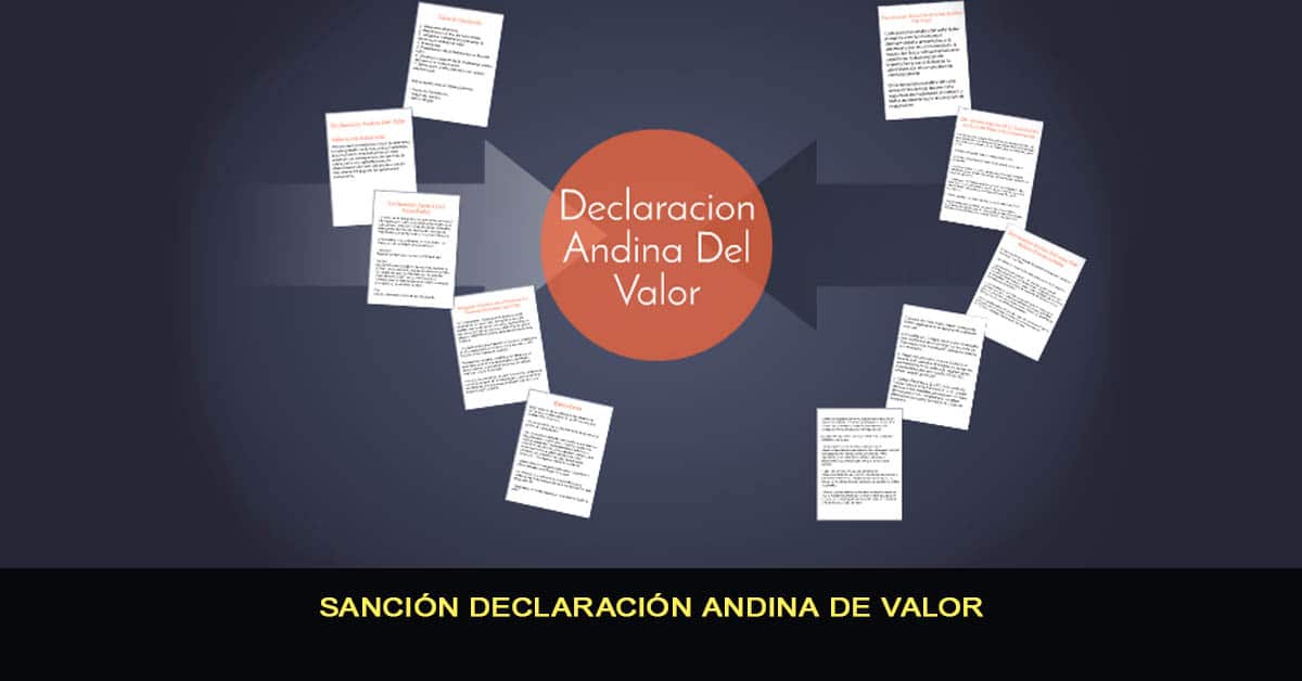 Sanción Declaración Andina de Valor