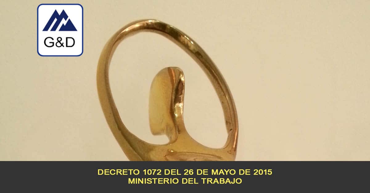 Decreto 1072 del 26 de mayo de 2015 del Ministerio del Trabajo