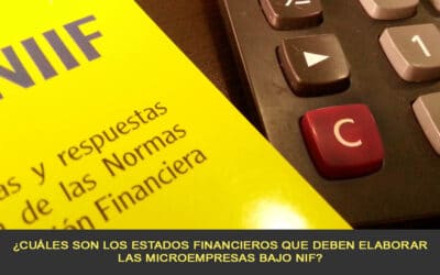 ¿Cuáles son los Estados Financieros que deben elaborar las Microempresas bajo NIF?