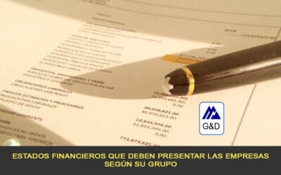 Estados financieros que deben presentar las empresas según su grupo