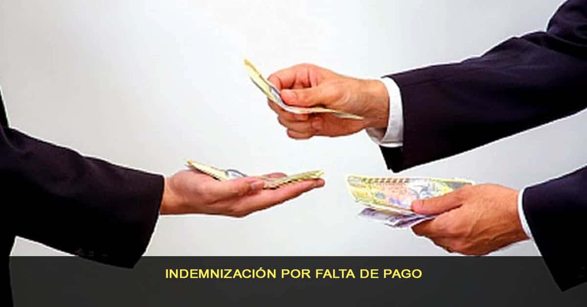 Indemnización por falta de pago