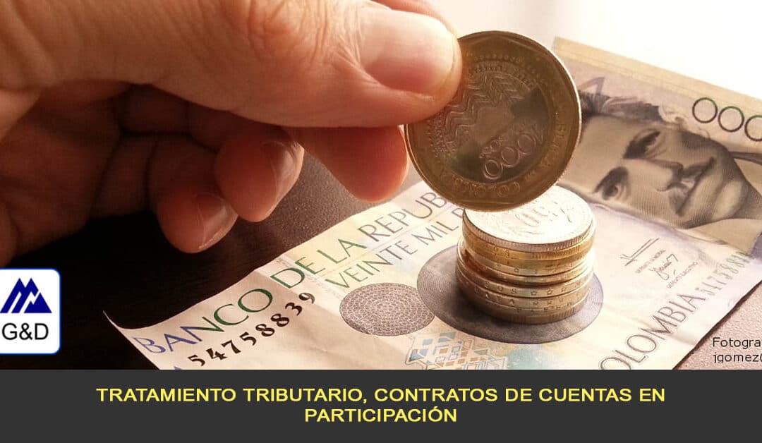 Tratamiento tributario, contratos de cuentas en participación