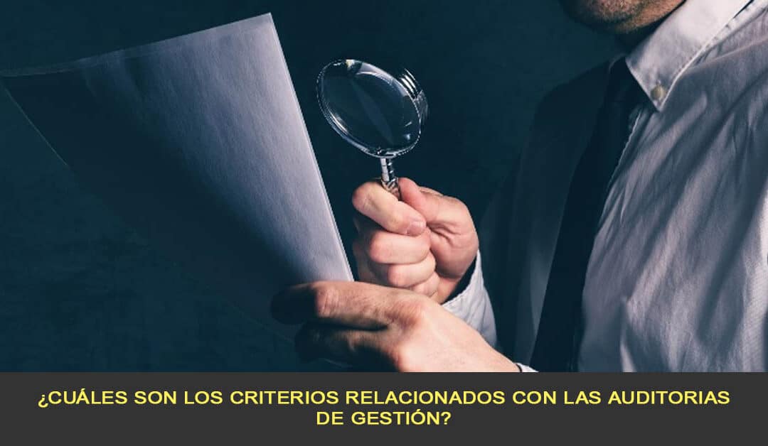 ¿Cuáles son los criterios relacionados con las auditorias de gestión?