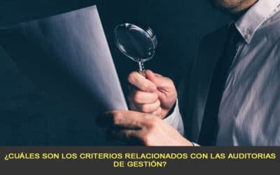 ¿Cuáles son los criterios relacionados con las auditorias de gestión?