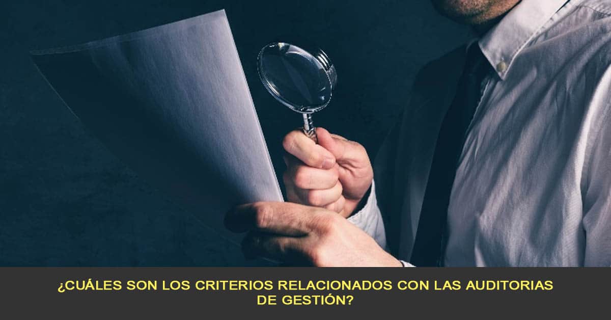 ¿Cuáles son los criterios relacionados con las auditorias de gestión?