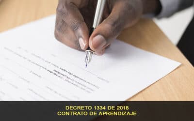 Contratación de aprendices SENA, decreto 1334 de 2018