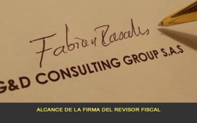 Alcance de la firma del revisor fiscal