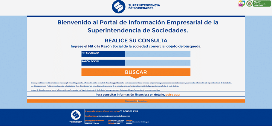 Plataforma de consulta empresarial