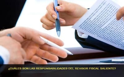 ¿Cuáles son las responsabilidades del revisor fiscal saliente?