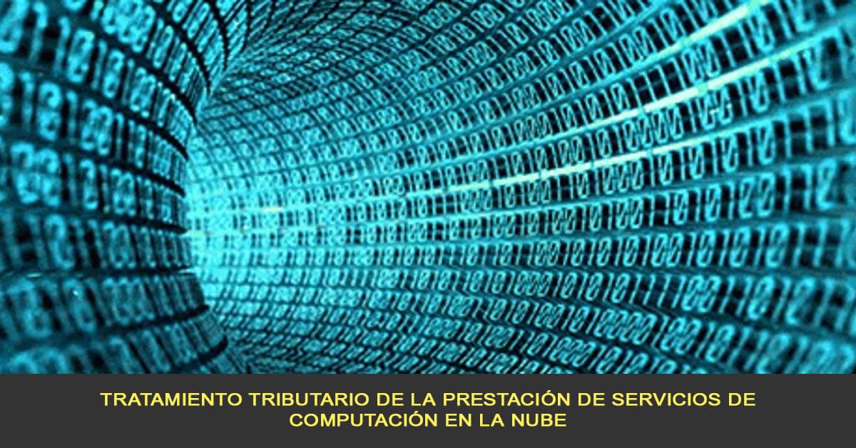 Tratamiento tributario de la prestación de servicios en la nube