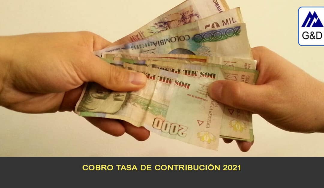 Cobro tasa de contribución 2021