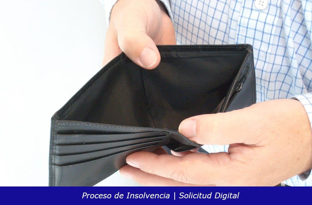 Procesos de insolvencia, solicitud digital