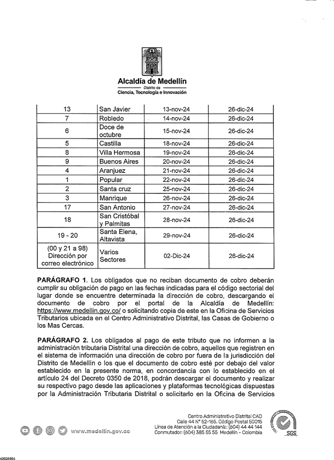 ¿Qué detalla la Resolución N° 202350101834 sobre el Calendario
