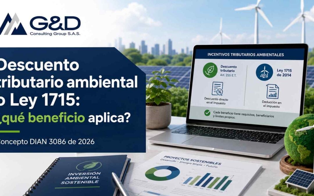 Descuento tributario ambiental o Ley 1715: ¿qué beneficio aplica? Concepto DIAN No. 3086 de 2026