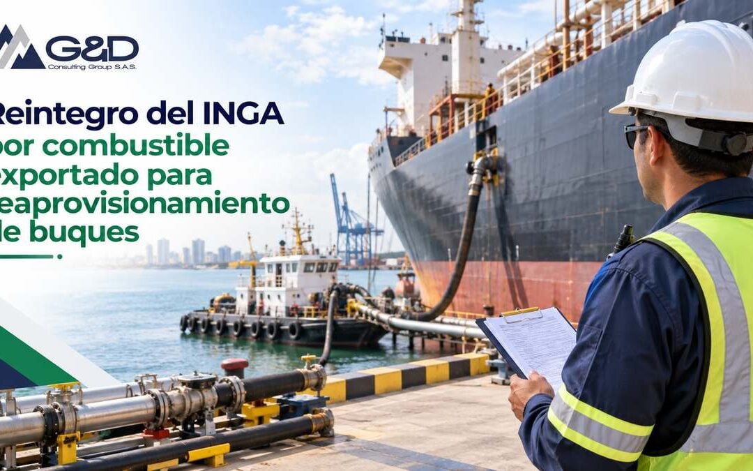 ¿Se puede pedir el reintegro del INGA y del impuesto al carbono si una SCI exporta combustible para buques? – Concepto DIAN No. 013416 de 2026